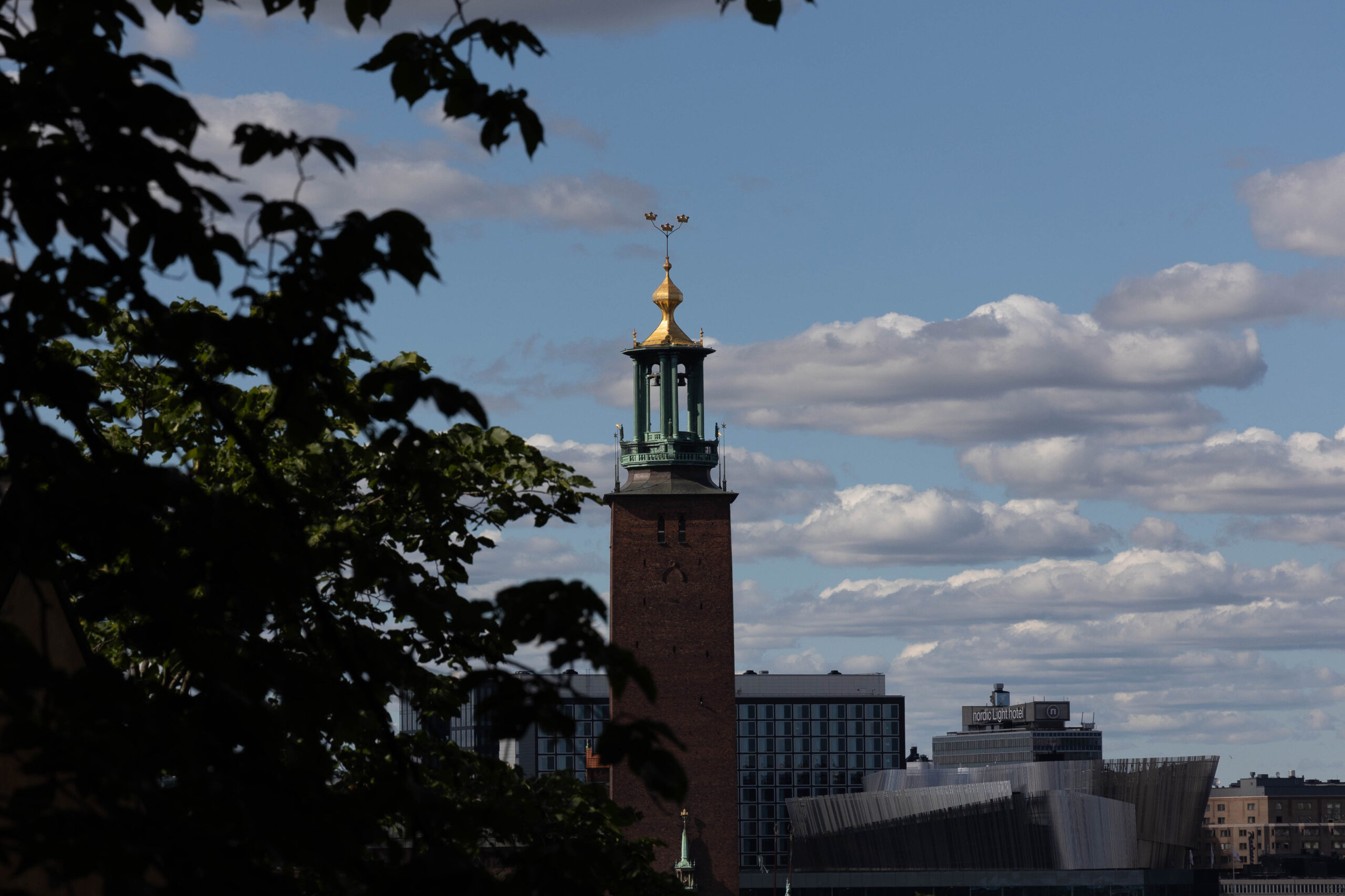 View of Stockholm City Hall from Monteliusvägen