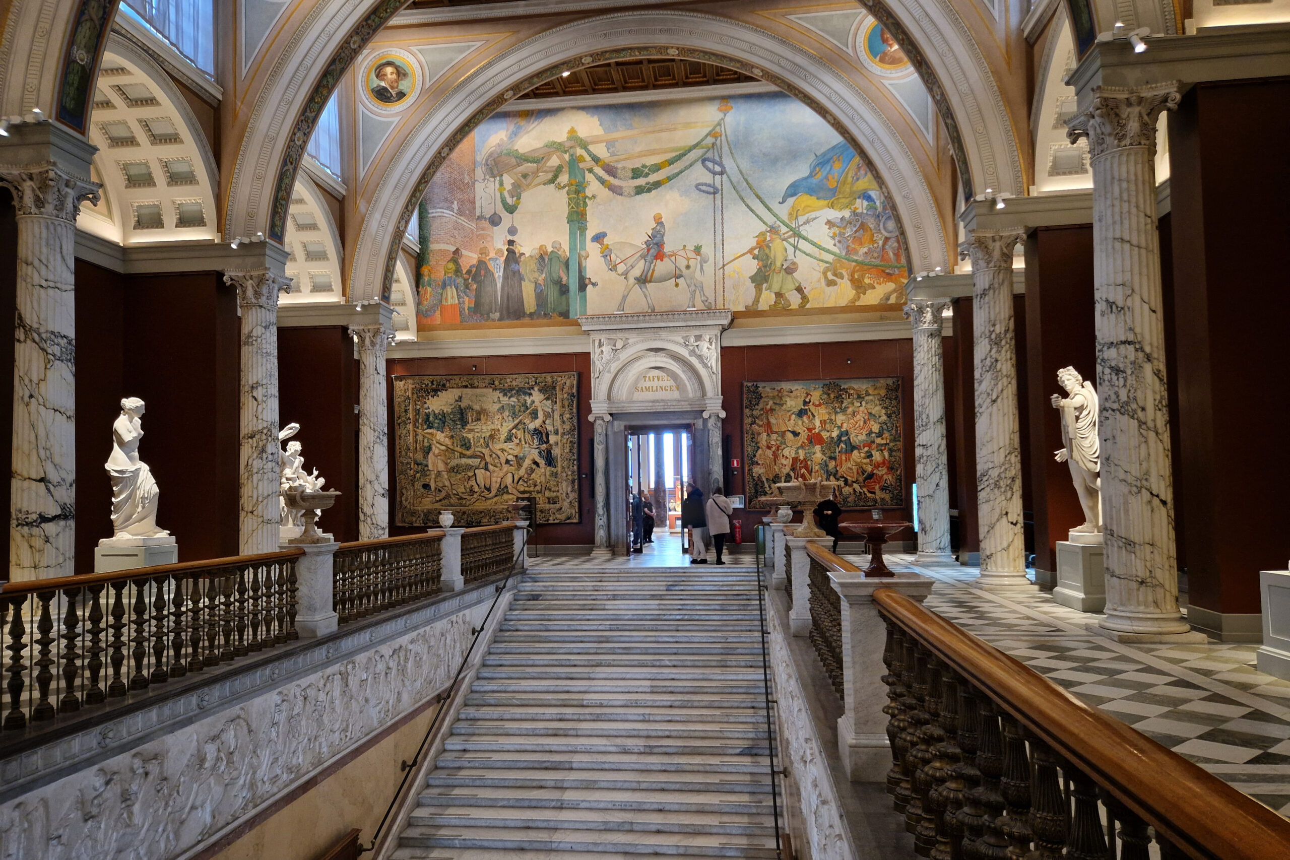 Interior of National Musueum in Stockholm.