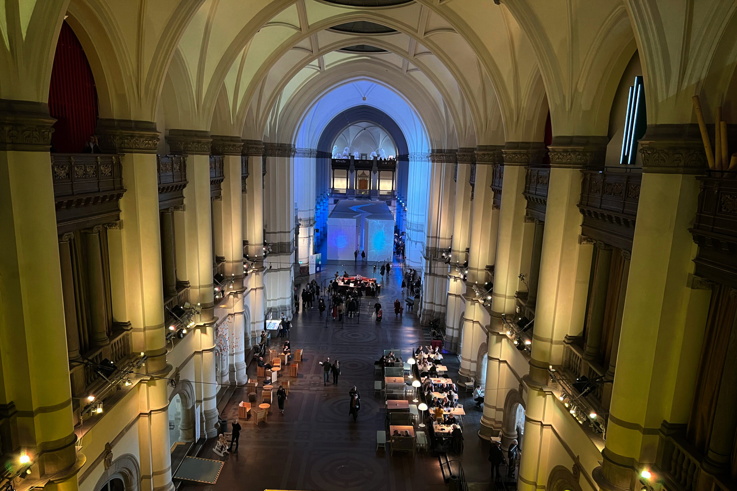 Interior of Nordiska Museet in Stockholm