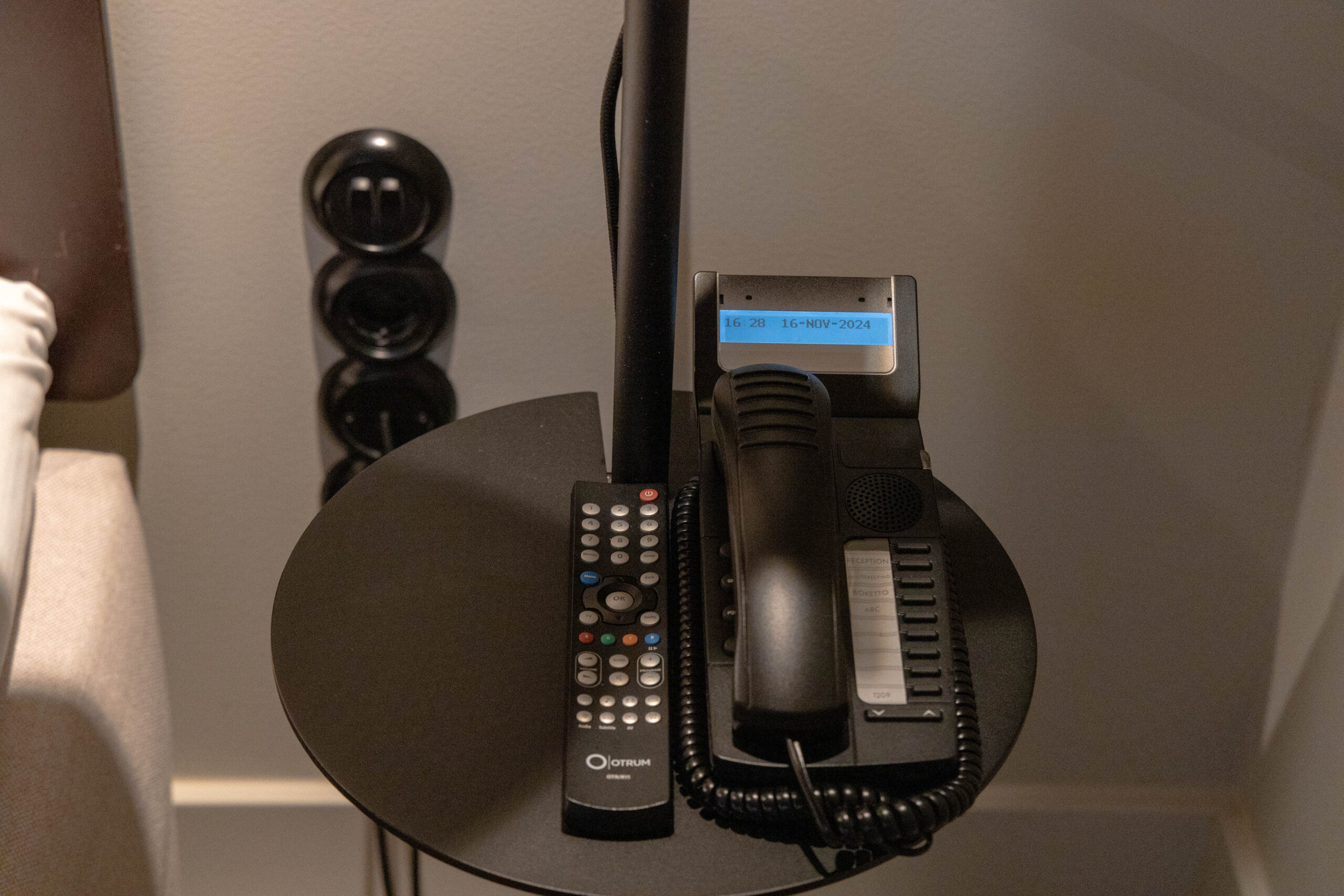 Telephone at hotel room, at Blique by Nobis