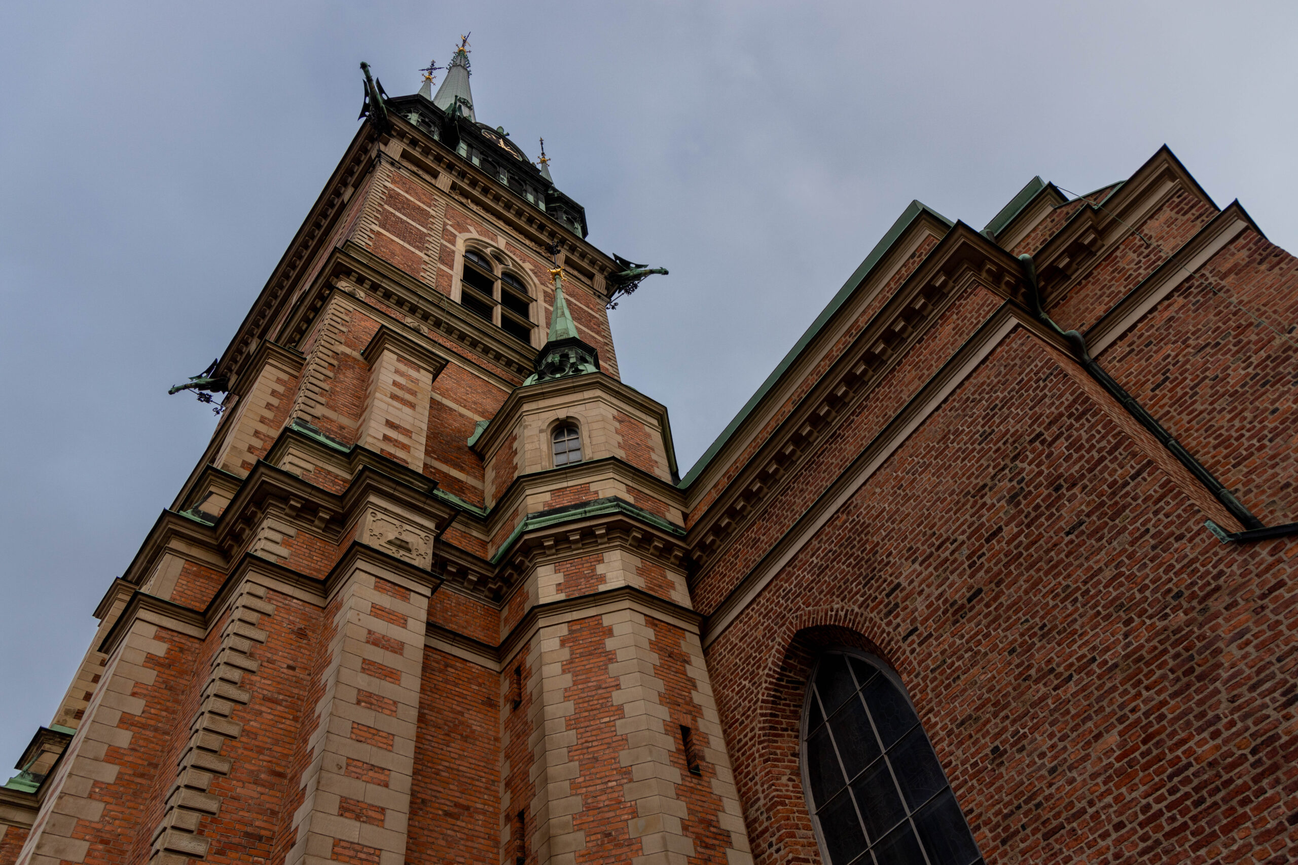 Exterior of the German Church in Stockholm, Sweden.