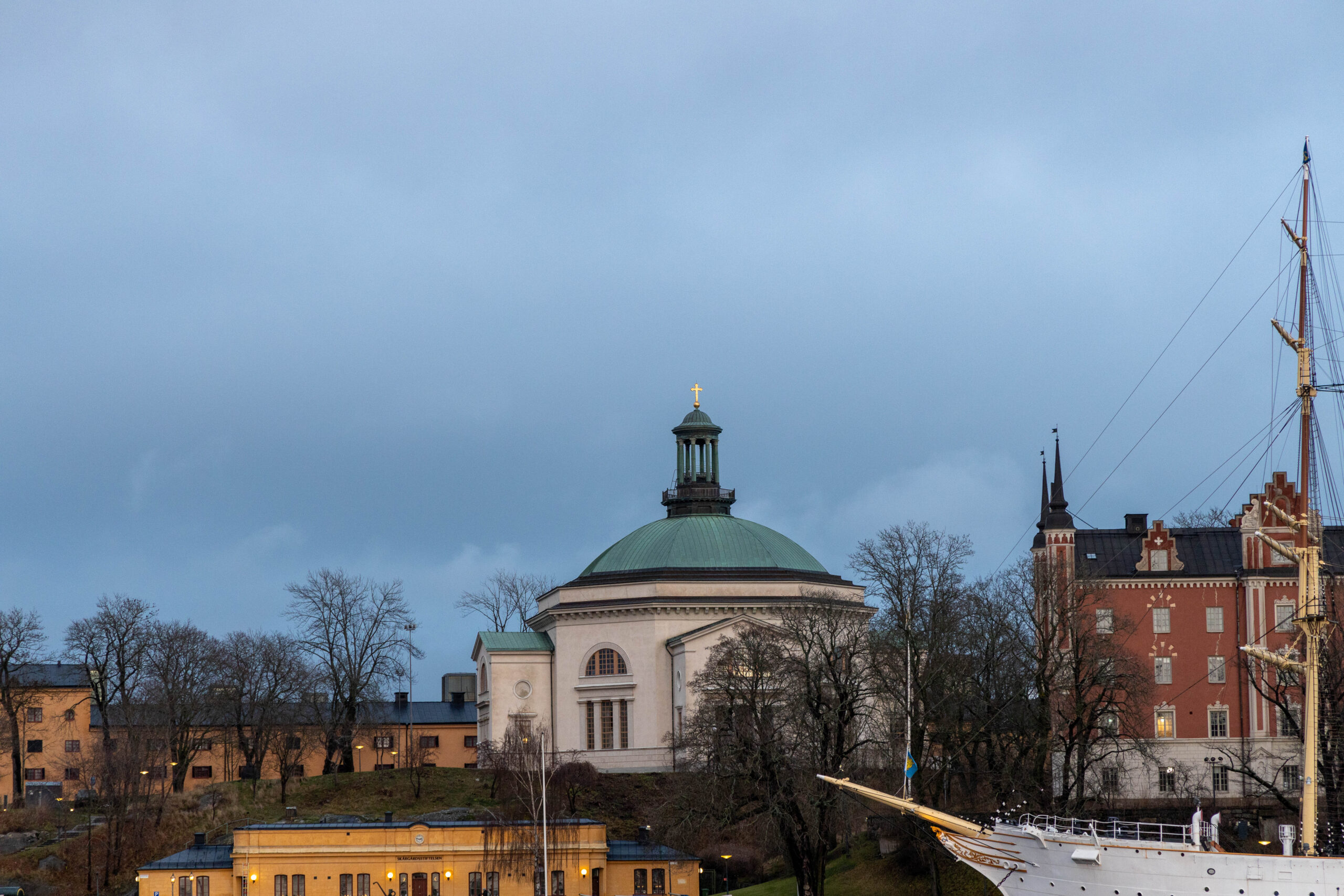 Skeppsholmen Church in Stockholm, Sweden