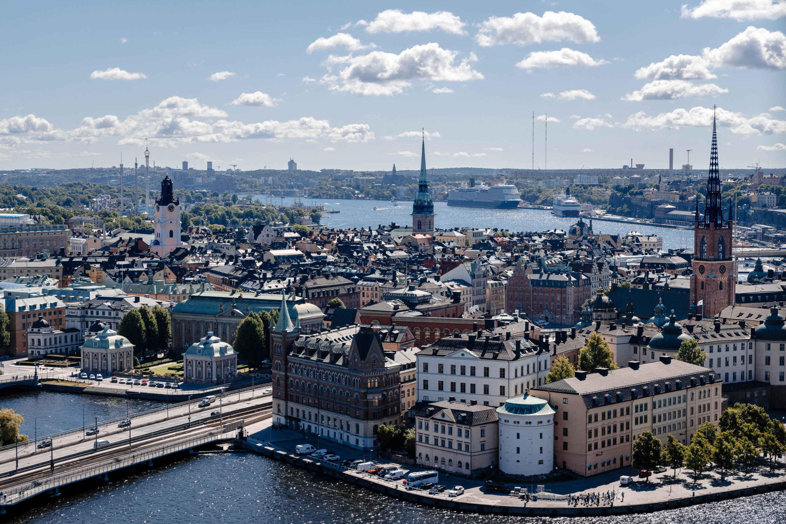 View of Stockholm from the City Hall Tower