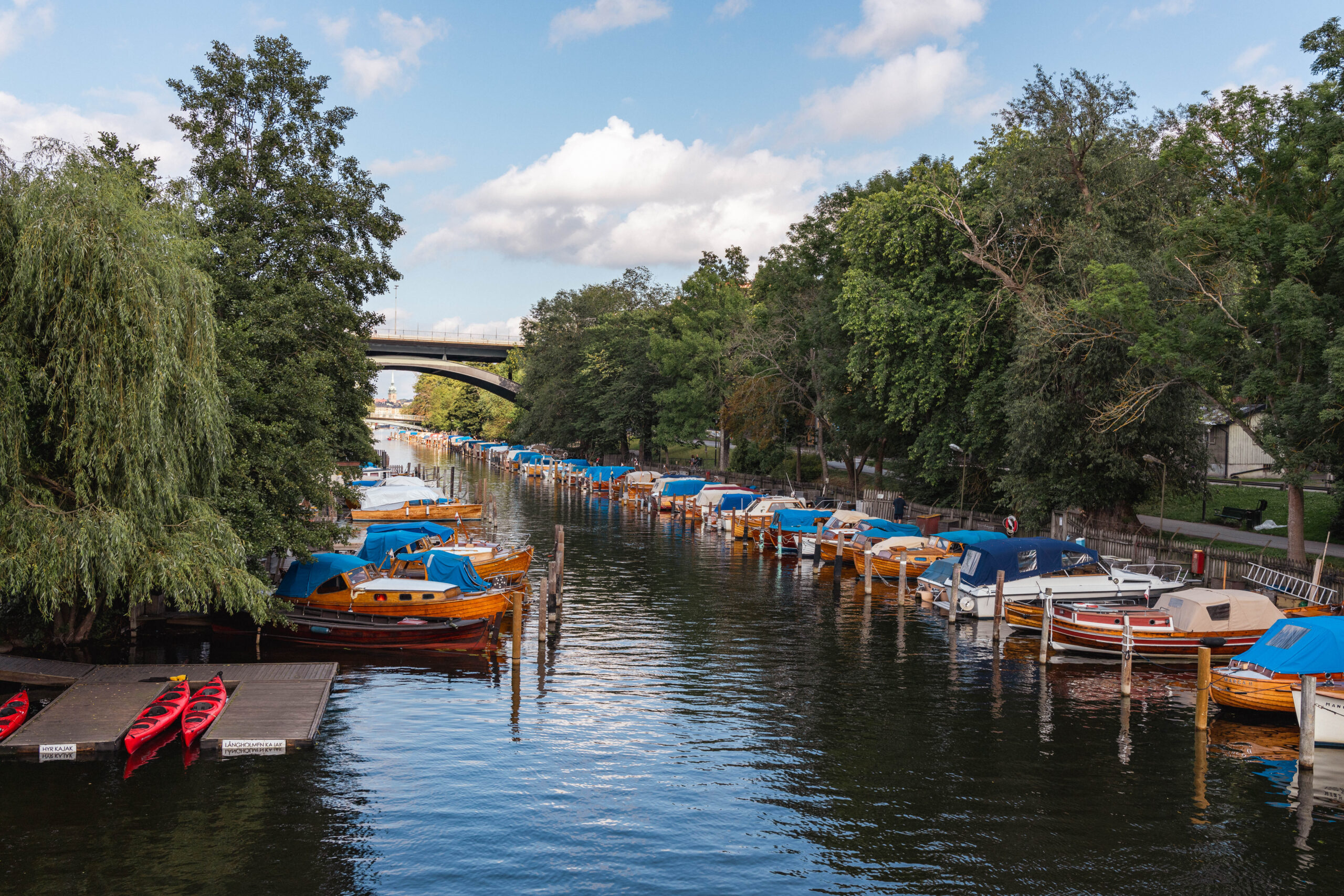 Canal with boats at Långholmen