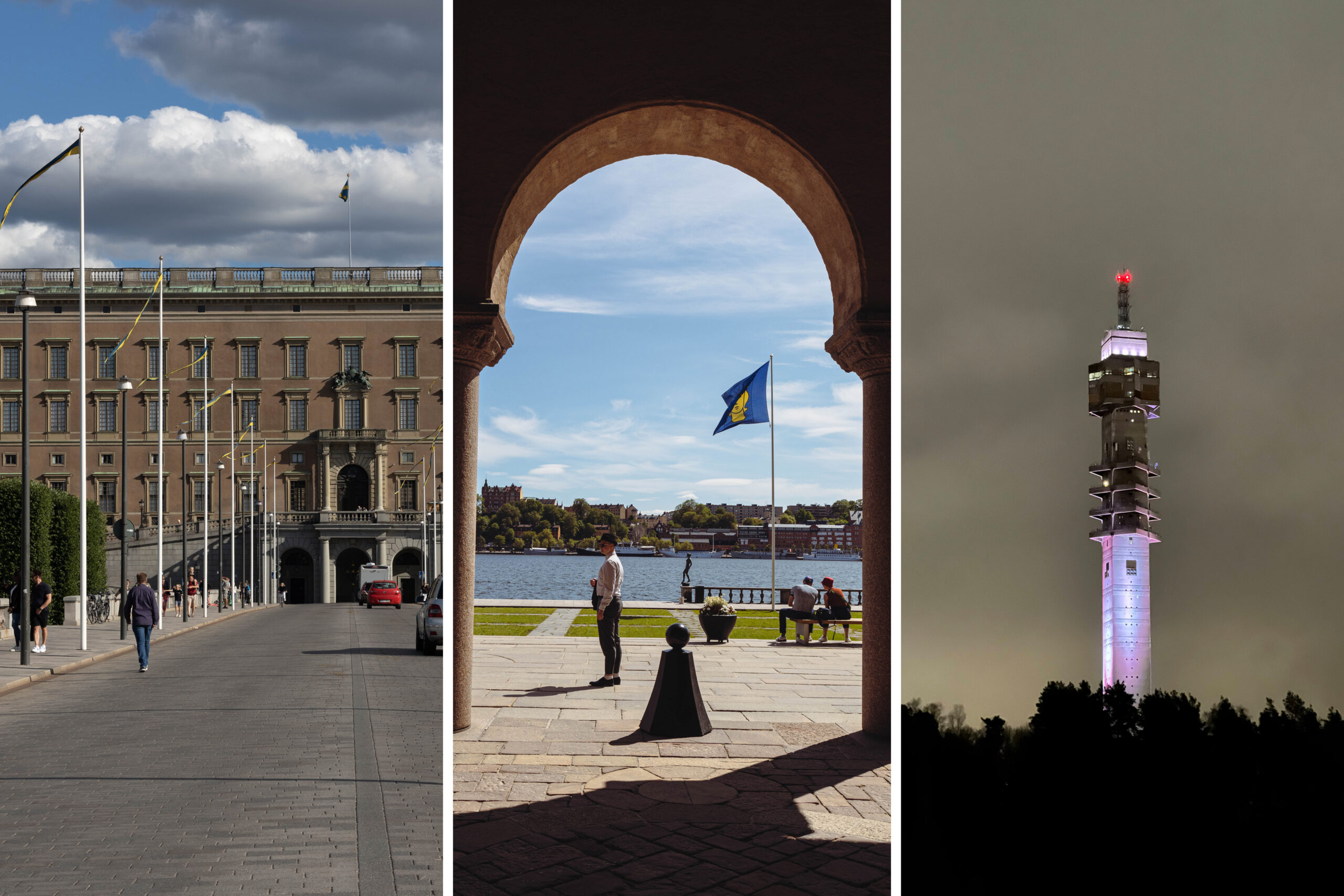 Stockholm City Hall, Stockholm Royal Palace, Kaknäs Tower