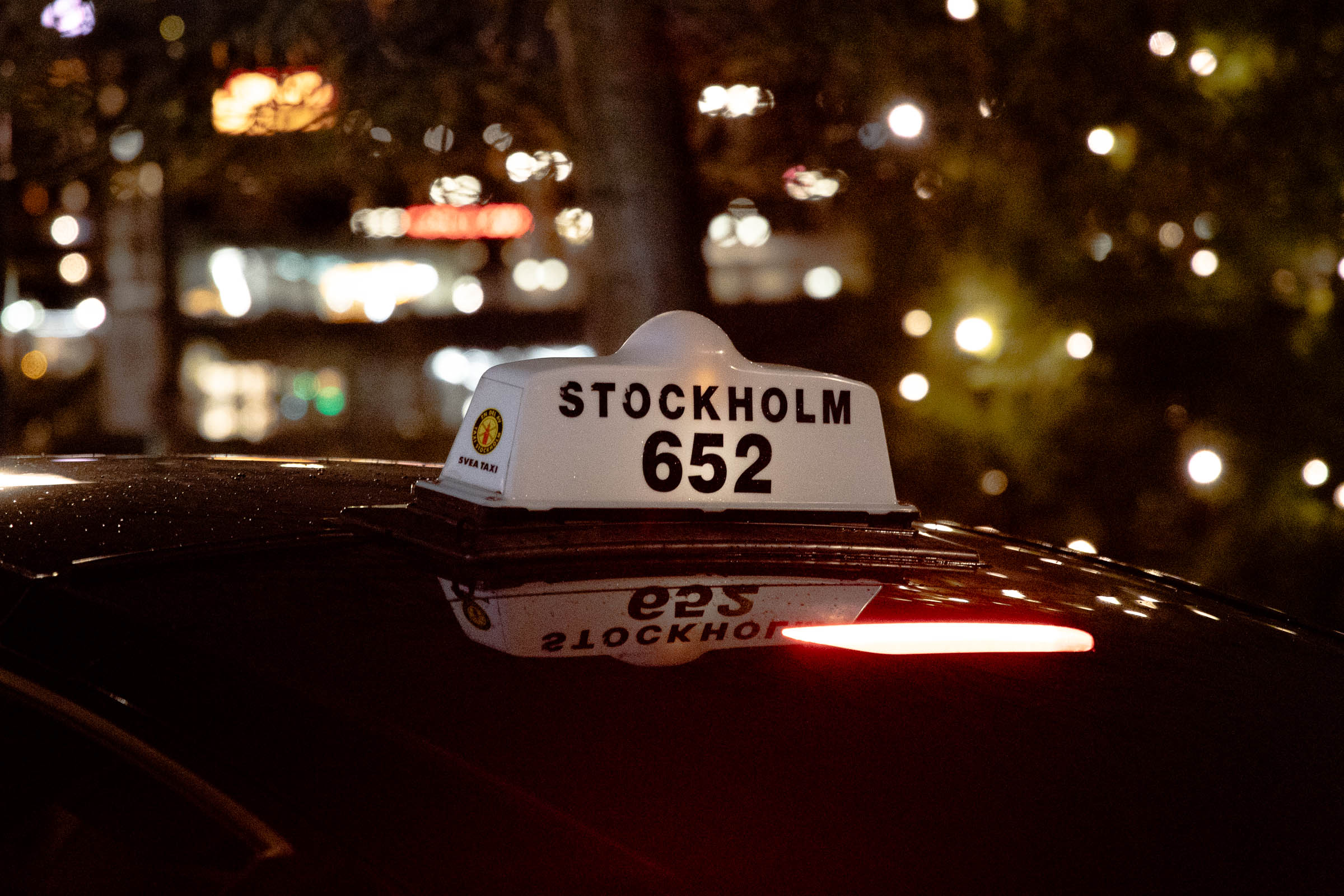 Taxi Stockholm Sign