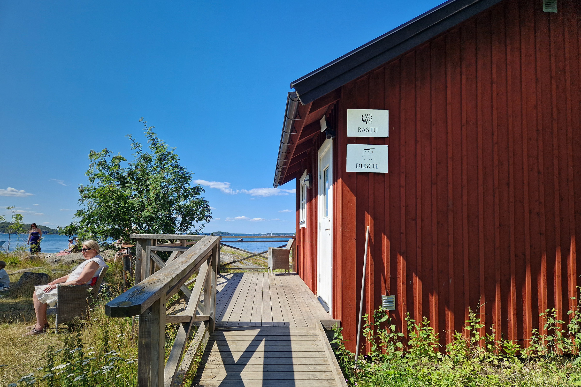 Grinda sauna källviken