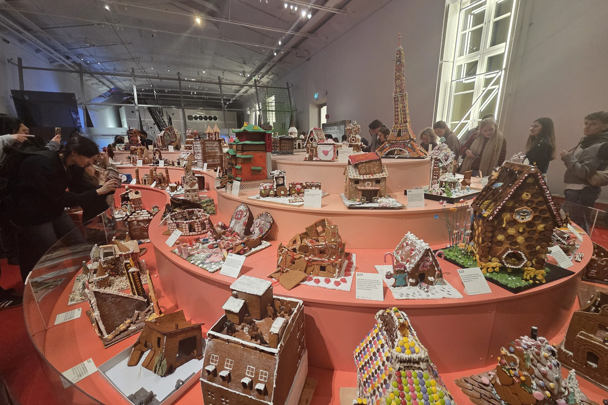 The gingerbread house exhibition at ArkDes.