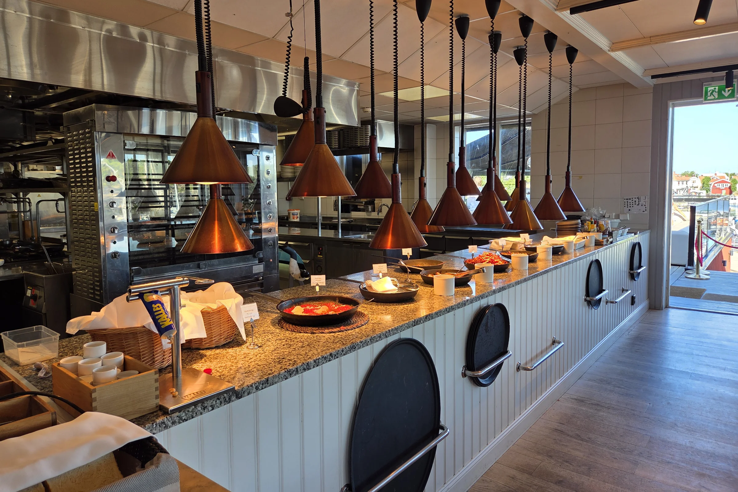 Breakfast buffet at Sandhamn Seglarhotell