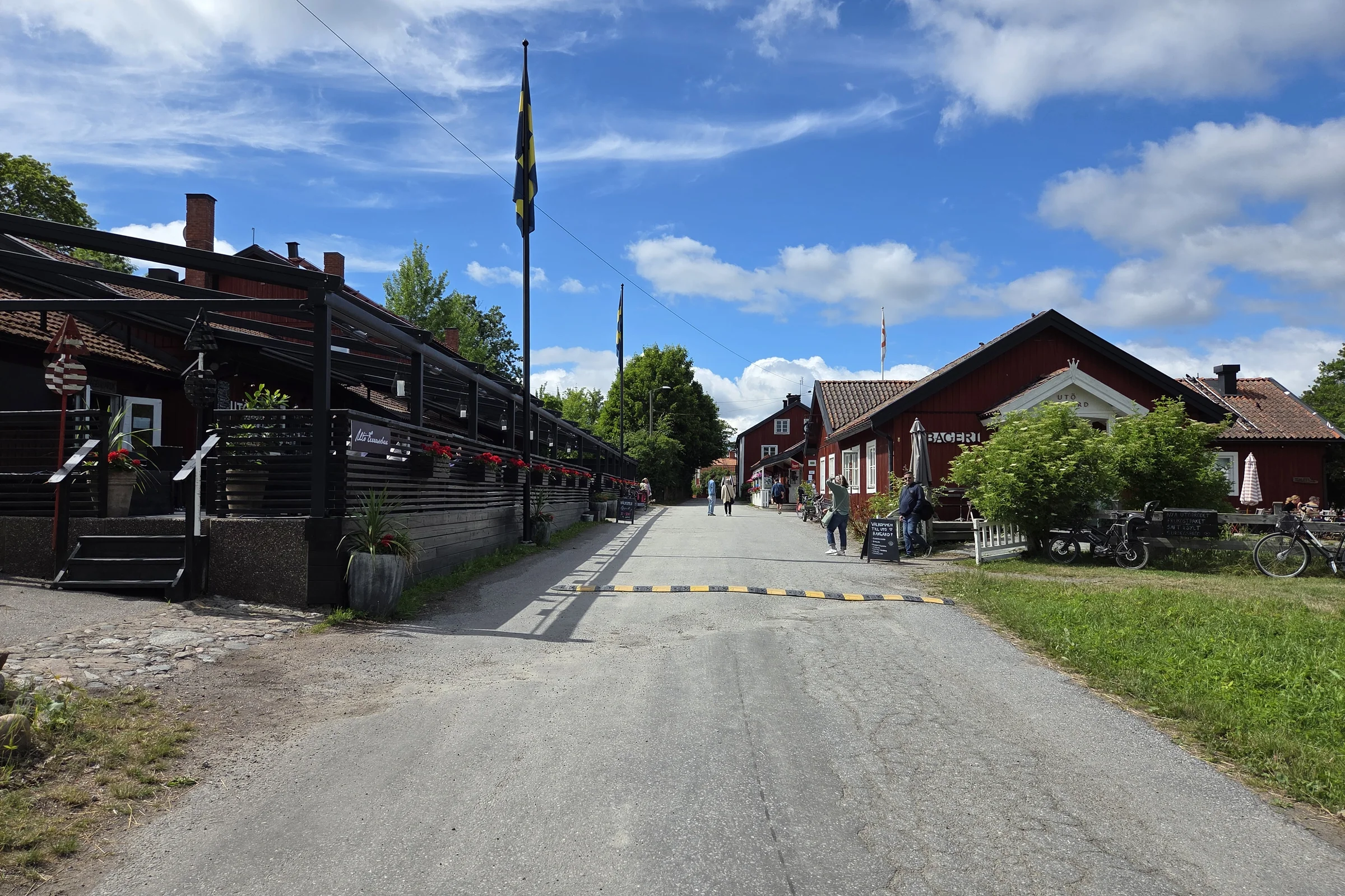 Utö village during the summer.